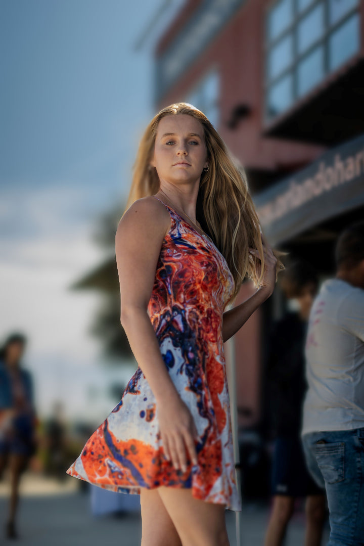 Velvet skater dress Winter Inferno