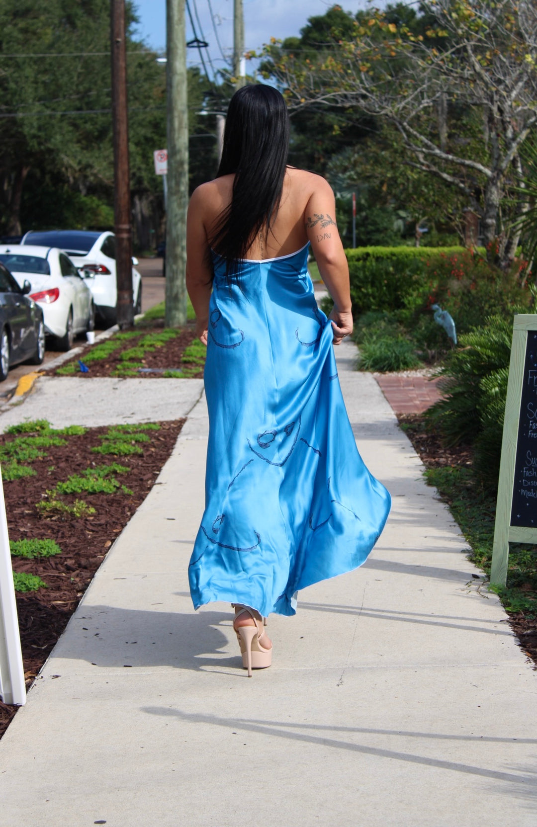 Maxi dress Blue Infinitum