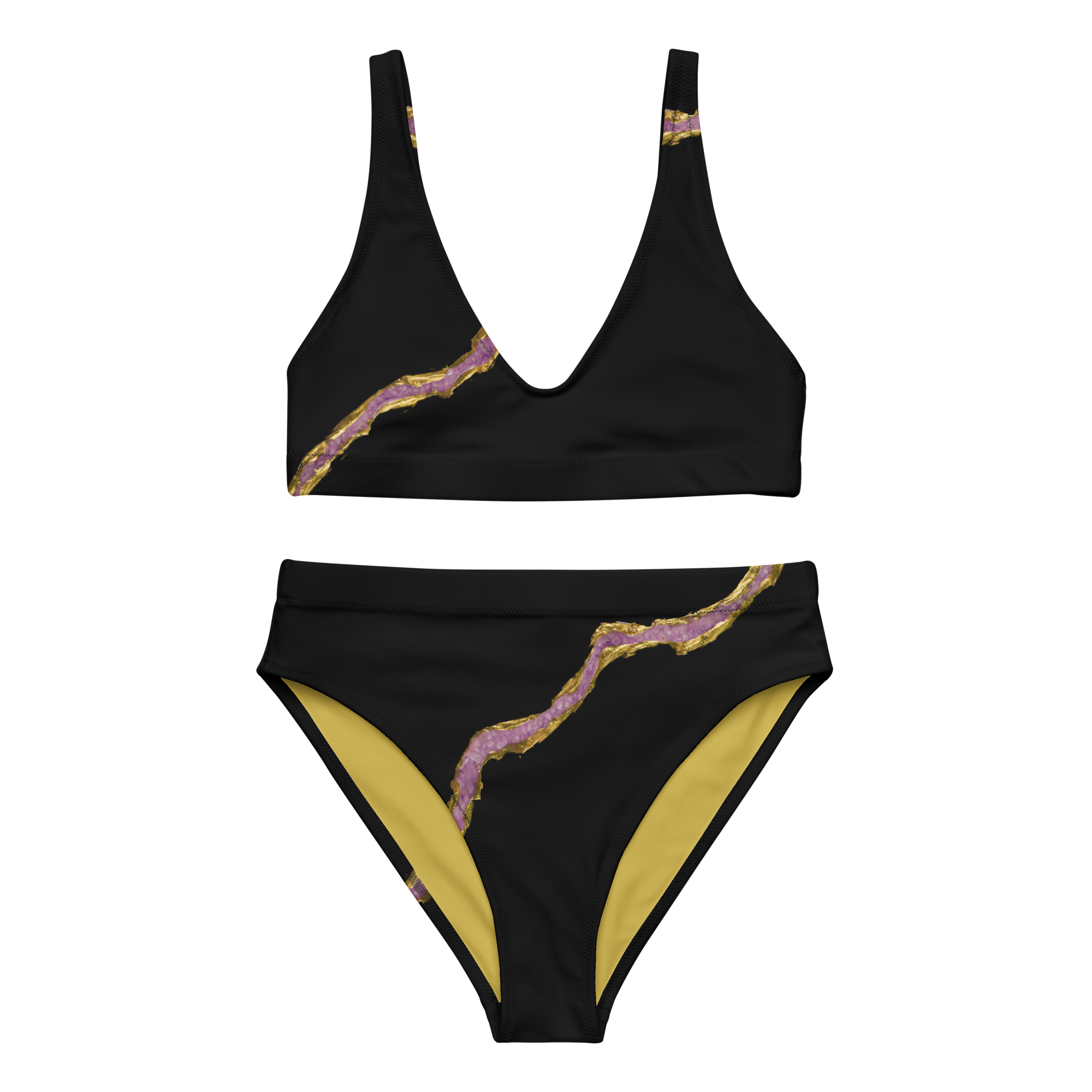 High-waisted bikini Reflection – Art Infinitum