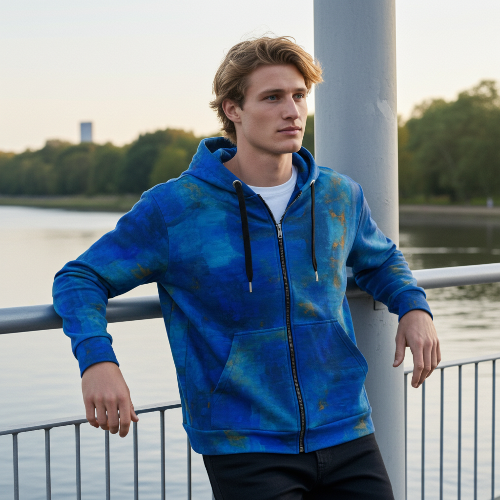 Unisex zip hoodie Bluz