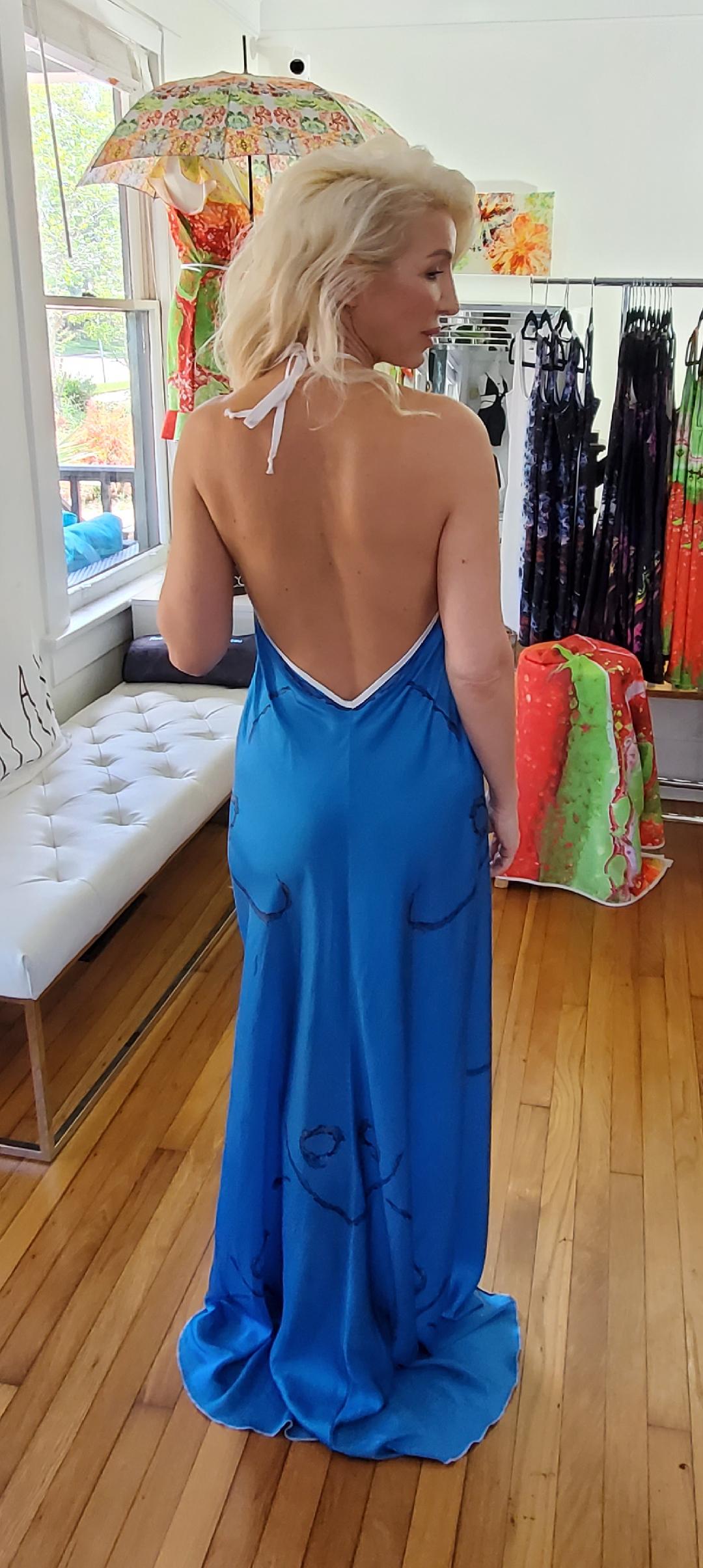 Maxi dress Blue Infinitum