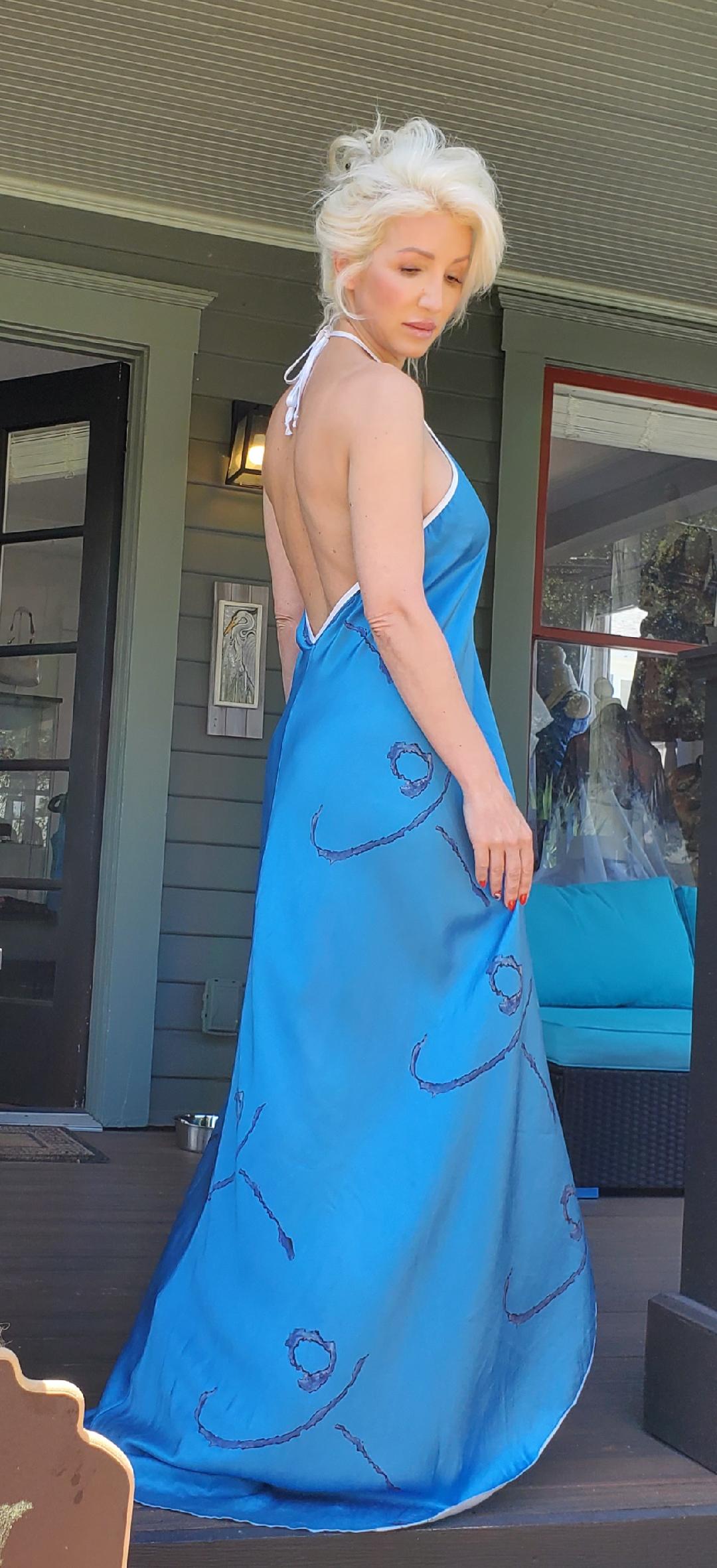 Maxi dress Blue Infinitum