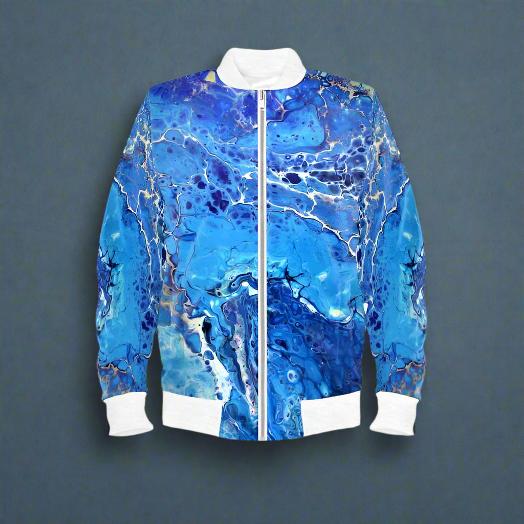 Women bomber Jacket BlueX
