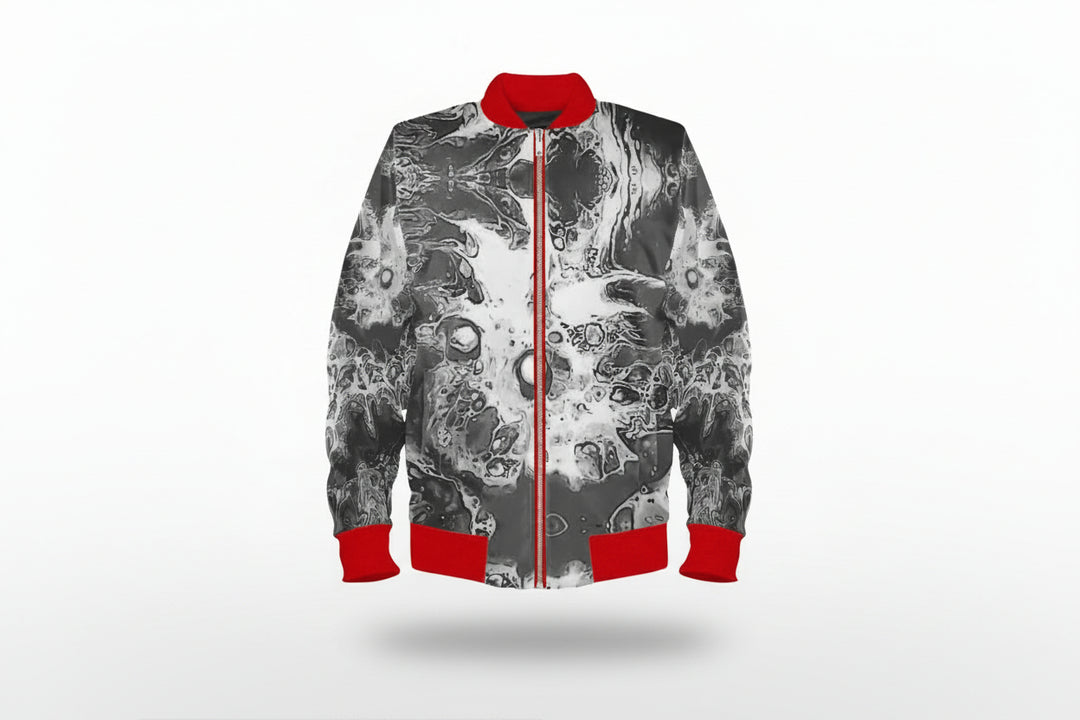 Women Bomber jacket Red Alert
