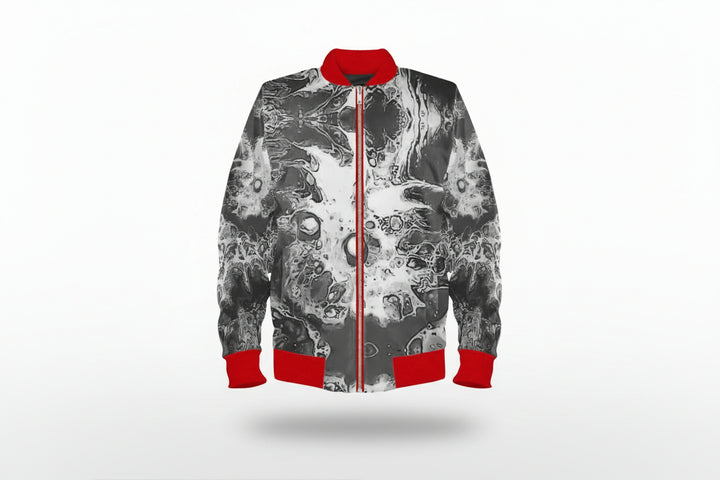 Women Bomber jacket Red Alert