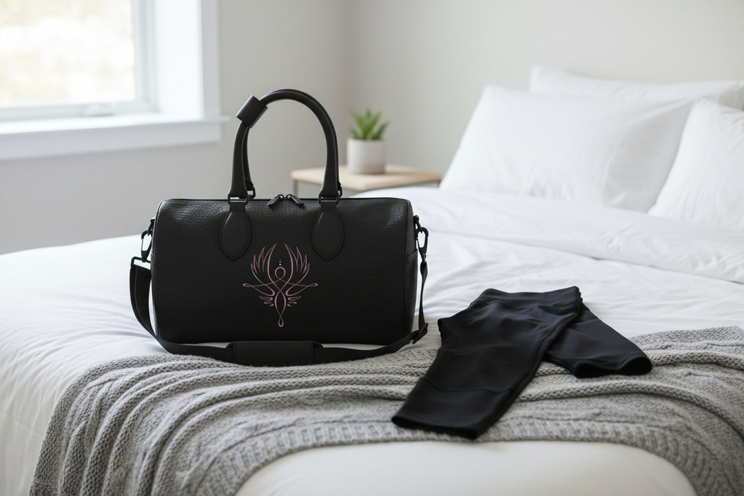 Black leather Duffle Bag LV DREAMBIRDS