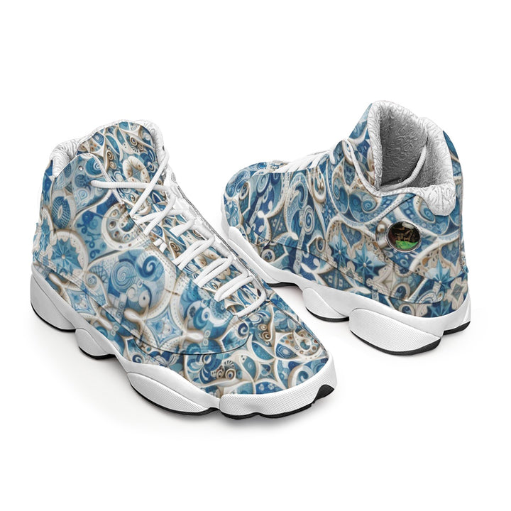 Men's Curved Basketball Shoes With Thick Soles