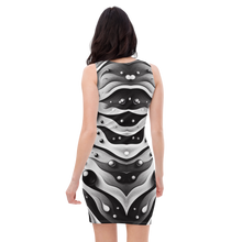 Load image into Gallery viewer, Bodycon dress BW Man of Tears
