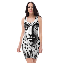 Load image into Gallery viewer, Bodycon dress BW Man of Tears
