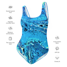 Load image into Gallery viewer, One-Piece Swimsuit BlueX
