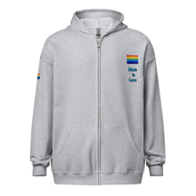 Load image into Gallery viewer, Unisex heavy blend zip hoodie Made in Love
