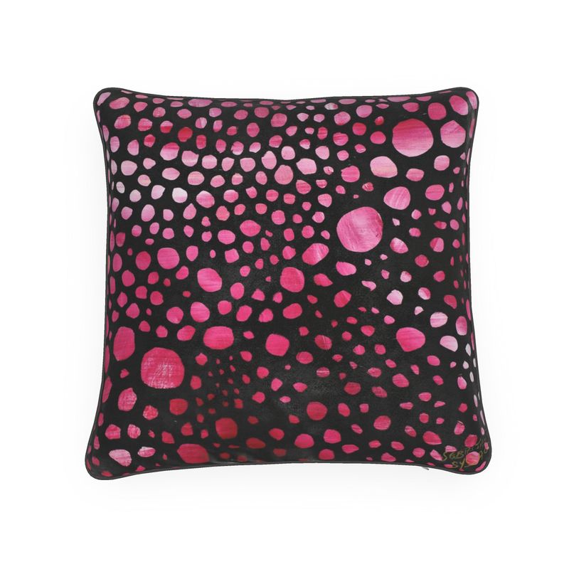 Pink on cushion