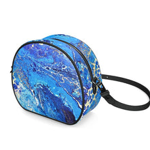 Load image into Gallery viewer, Round Crossbody bag BlueX
