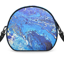 Load image into Gallery viewer, Round Crossbody bag BlueX
