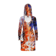 Load image into Gallery viewer, Winter Inferno hoodie dress
