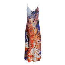 Load image into Gallery viewer, Slip dress Winter Inferno
