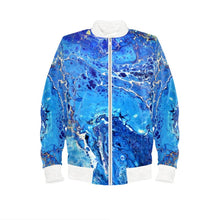 Load image into Gallery viewer, Women bomber Jacket BlueX
