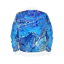 Load image into Gallery viewer, Women bomber Jacket BlueX
