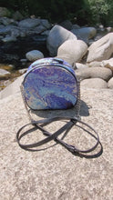 Load and play video in Gallery viewer, Round Crossbody bag BlueX
