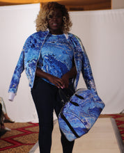 Load image into Gallery viewer, Women bomber Jacket BlueX

