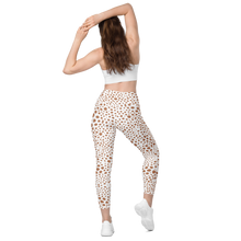 Load image into Gallery viewer, Crossover leggings with pockets Snow Pink
