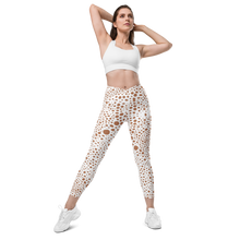 Load image into Gallery viewer, Crossover leggings with pockets Snow Pink
