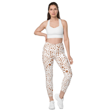 Load image into Gallery viewer, Crossover leggings with pockets Snow Pink
