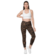 Load image into Gallery viewer, Crossover leggings with pockets Midnight Pink
