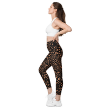 Load image into Gallery viewer, Crossover leggings with pockets Midnight Pink
