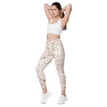 Load image into Gallery viewer, Crossover leggings with pockets Snow Pink
