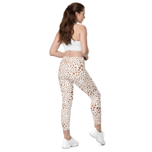 Load image into Gallery viewer, Crossover leggings with pockets Snow Pink
