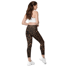 Load image into Gallery viewer, Crossover leggings with pockets Midnight Pink

