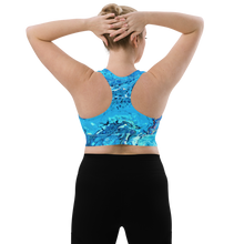 Load image into Gallery viewer, Longline Sports bra BlueX

