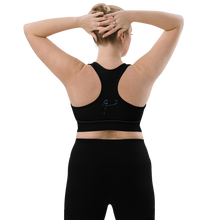 Load image into Gallery viewer, Longline Sports bra Black
