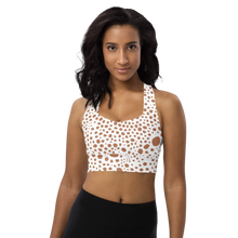 Load image into Gallery viewer, Longline Sports bra Snow Pink
