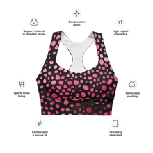 Load image into Gallery viewer, Longline Sports bra Pink
