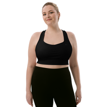 Load image into Gallery viewer, Longline Sports bra Black
