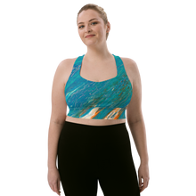 Load image into Gallery viewer, Longline Sports bra Dolphin

