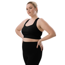 Load image into Gallery viewer, Longline Sports bra Black
