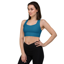 Load image into Gallery viewer, Longline Sports bra Cerulean
