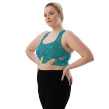 Load image into Gallery viewer, Longline Sports bra Dolphin
