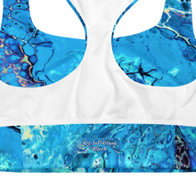 Load image into Gallery viewer, Longline Sports bra BlueX
