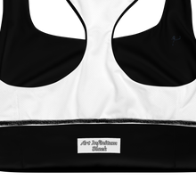 Load image into Gallery viewer, Longline Sports bra Black
