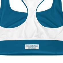 Load image into Gallery viewer, Longline Sports bra Cerulean
