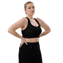 Load image into Gallery viewer, Longline Sports bra Black
