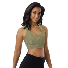 Load image into Gallery viewer, Longline Sports bra Gold WandY
