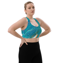 Load image into Gallery viewer, Longline Sports bra Dolphin
