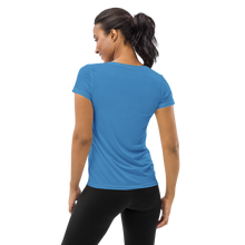 Load image into Gallery viewer, Flattering Athletic T-shirt Blue Infinitum
