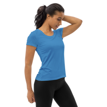 Load image into Gallery viewer, Flattering Athletic T-shirt Blue Infinitum
