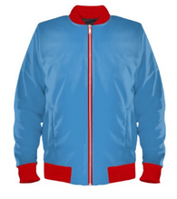 Load image into Gallery viewer, Women Blue Infinitum HW Bomber jacket
